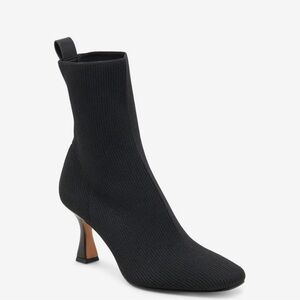 Dolce Vita Black Knit Sock Heel Boots
